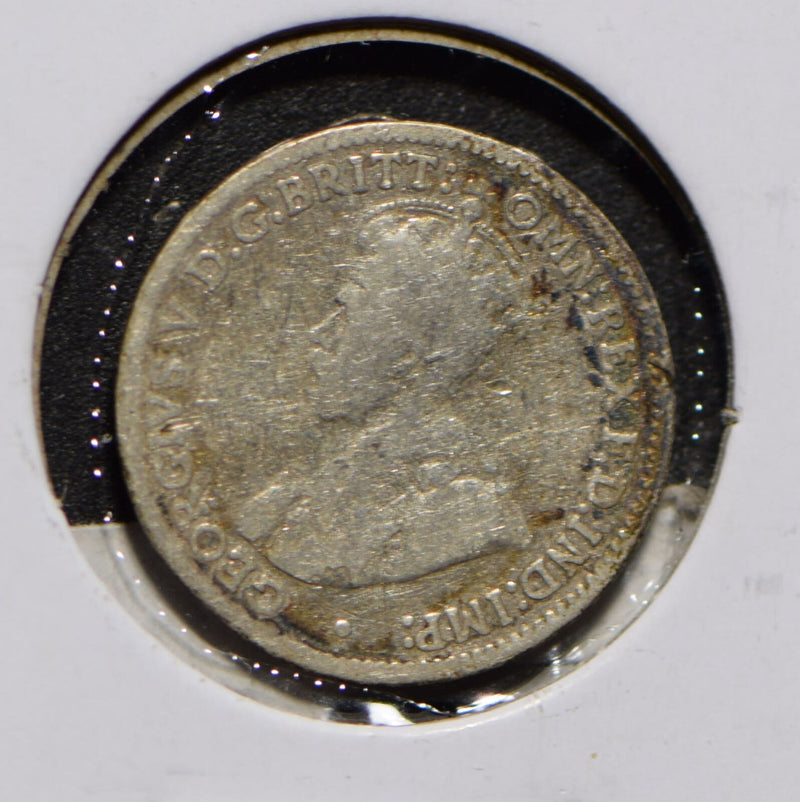 Australia 1916 3 Pence Kangaroo animal Emu  901218 combine shipping