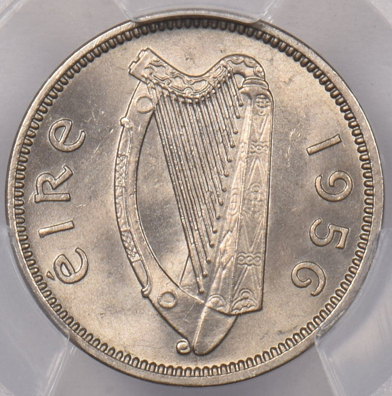 Ireland 1956 3 Pence Hare animal PCGS MS 65 PI0076 combine shipping