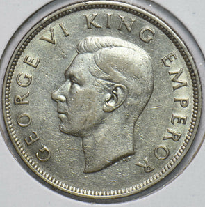 New Zealand 1942 1/2 Crown Ram animal George VI 192471 combine shipping