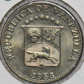 Venezuela 1958 12 1/2 Centimos Horse animal BU 296430 combine shipping
