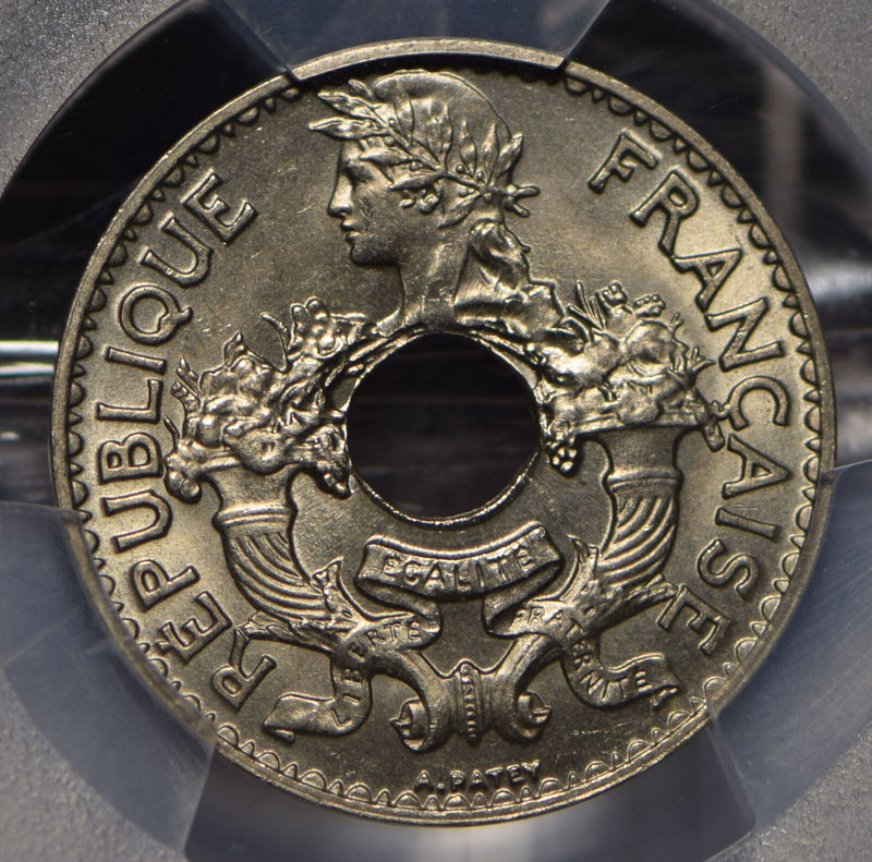 French Indo China 1939 5 Cents PCGS MS66 PC0804* combine shipping<br/><br/>Multi