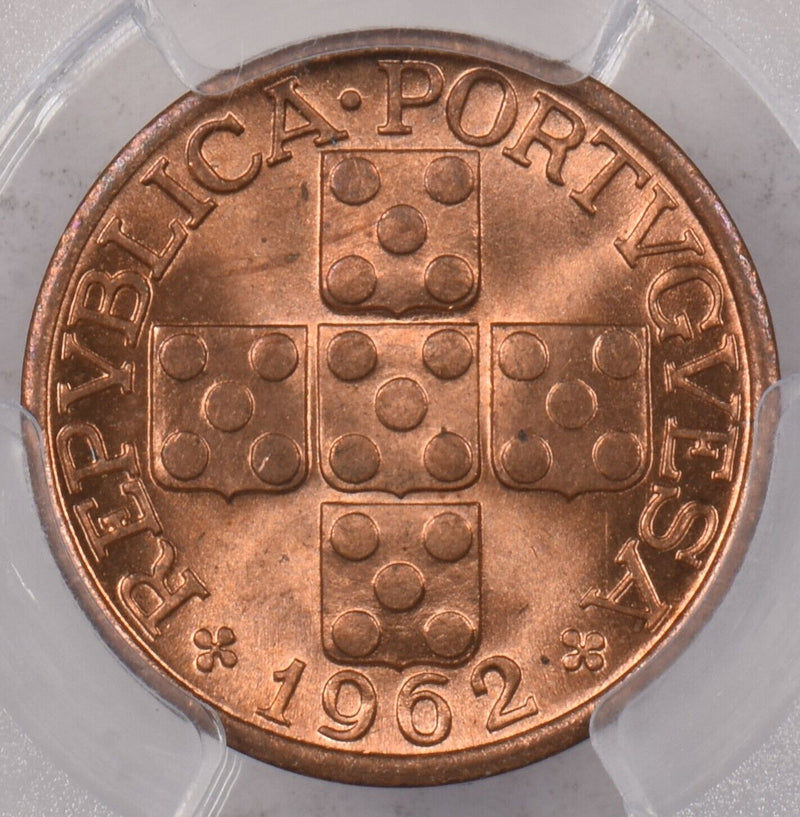 Portugal 1962 20 Centavos PCGS MS 65 RED PI0197 combine shipping