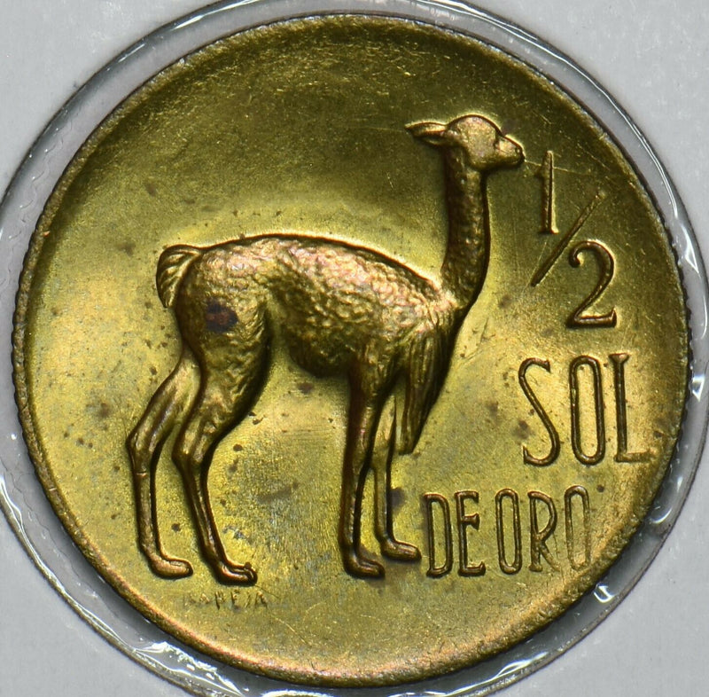 Peru 1970 1/2 Sol Llama animal 196576 combine shipping