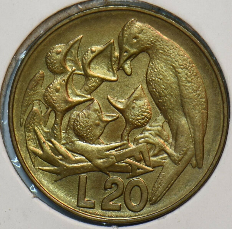 San Marino 1975 20 Lire Bird animal 195986 combine shipping