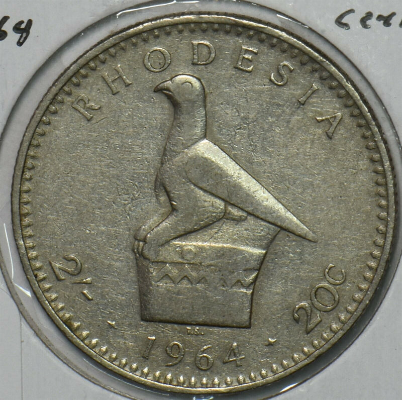 Rhodesia 1964 20 Cents 152083 combine shipping