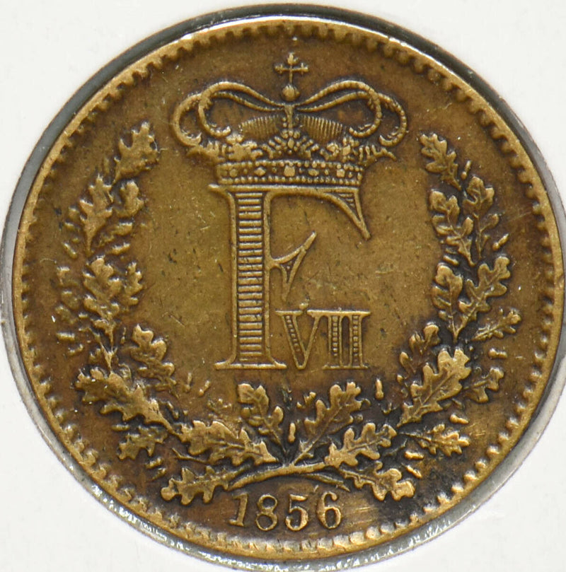 Denmark 1856 Skilling Frederick VII 293234 combine shipping