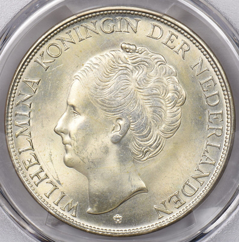 Curacao 1944 D 2 1/2 Gulden PCGS MS 63 PI0111 combine shipping