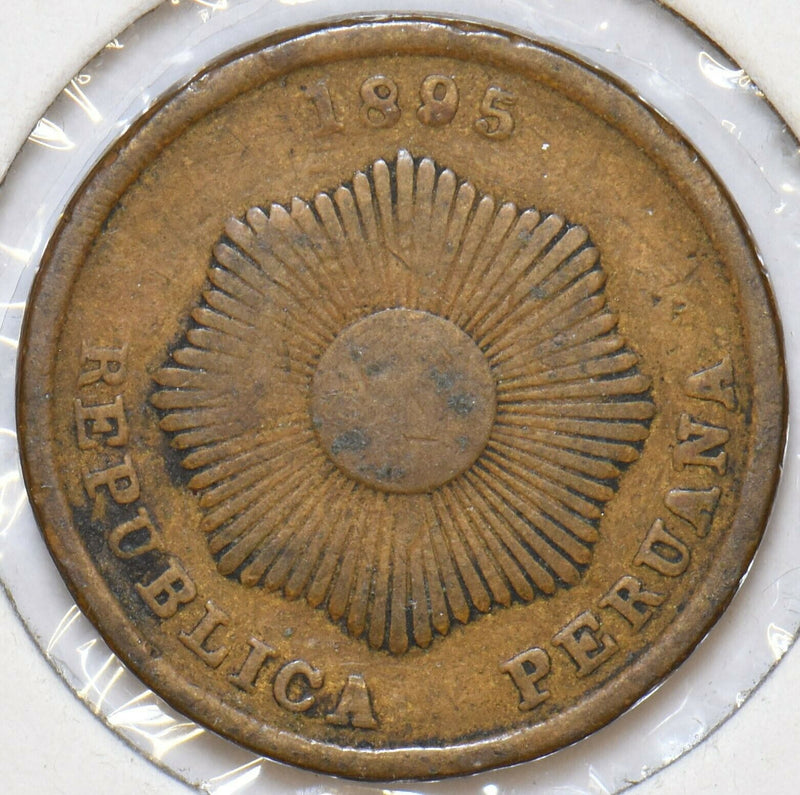 Peru 1895 2 Centavos 196618 combine shipping