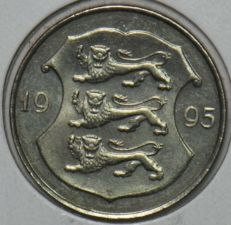 Estonia 1995 Kroon Lion animal 152080 combine shipping