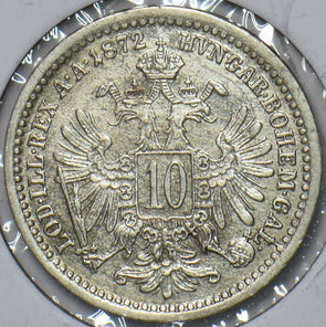 Austria 1872 10 Kreuzer Eagle animal 195134 combine shipping