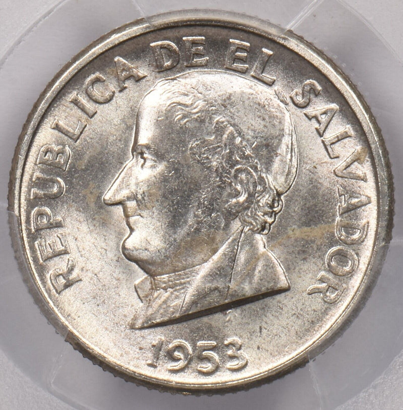 El Salvador 1953 50 Centavos PCGS MS 63 KM-138 PI0072 combine shipping