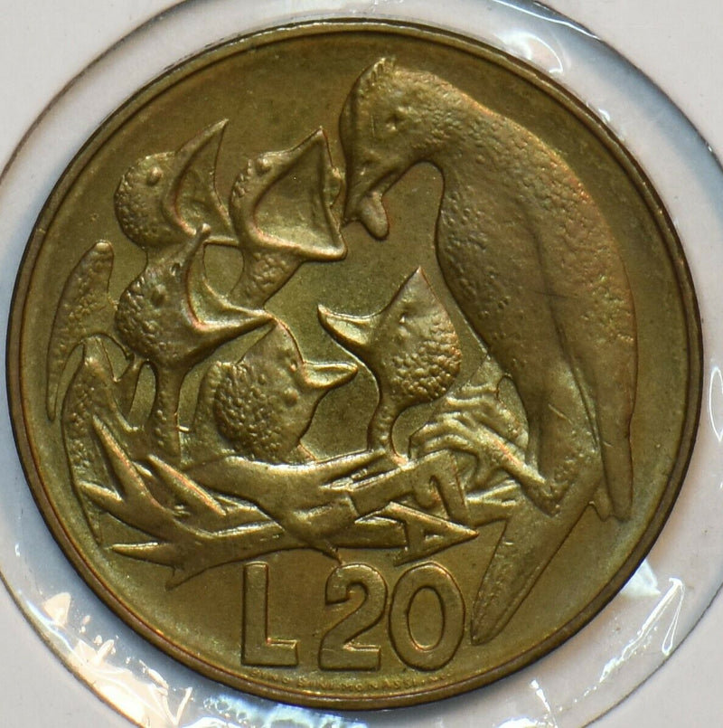 San Marino 1975 20 Lire Bird animal 195987 combine shipping