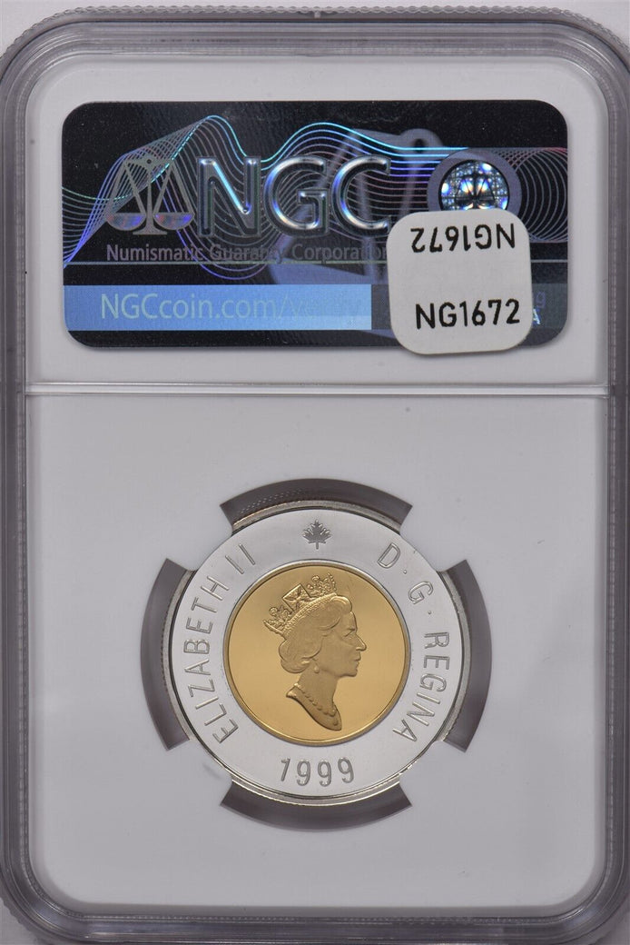 Canada 1999 2 dollar Silver NGC Proof 70 Ultra Cameo NG1672 combine shipping