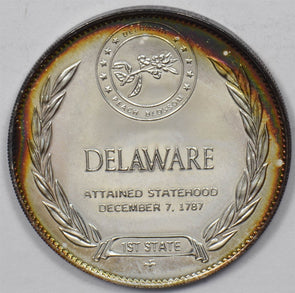 Silver Art Round The First State Delaware 14.4 Gram Sterling Silver U0721
