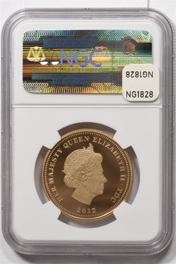 2012 Gold TDC GOLD 2 SOVEREIGN AGW 0.2572oz Diamond Jubilee Regent and The Lion