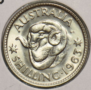 Australia 1963 Shilling Merino ram 299156 combine shipping