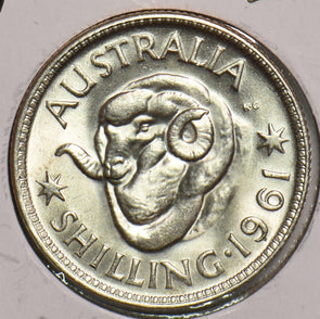 Australia 1961 Shilling Merino ram 299228 combine shipping