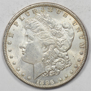 US 1896 Silver Morgan Dollar Silver Morgan Dollar CH BU U0992 combine shipping