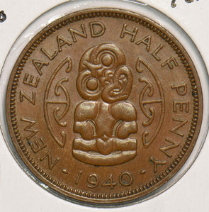 New Zealand 1940 1/2 Penny 299255 combine shipping