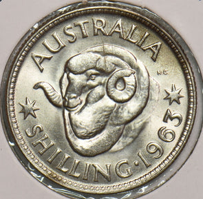 Australia 1963 Shilling Merino ram 299153 combine shipping