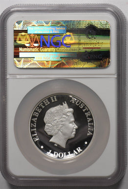 2010-P Silver Australia Kangaroo High Relief NGC PROOF 69 ULTRA CAMEO NG1834
