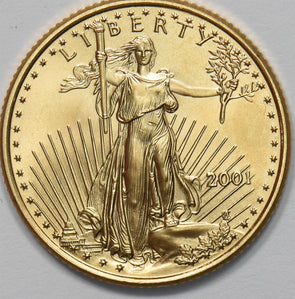 2001 $10 1/4oz Gold Eagle GL0329