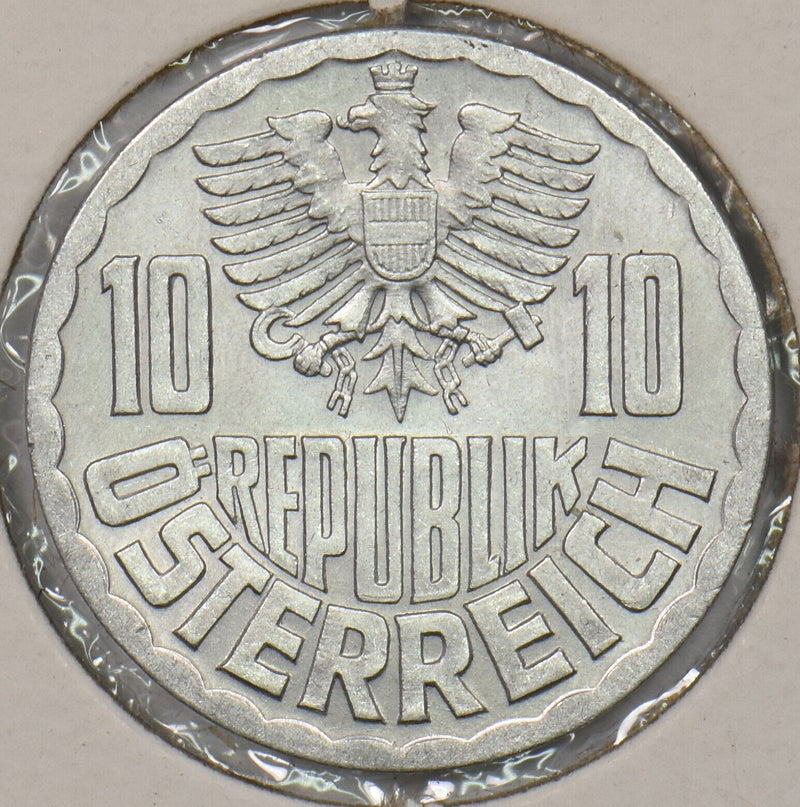 Austria 1957 10 Groschen 199689 combine shipping