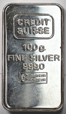 Silver Art Bar ASW 100g Proof Credit Suisse BU0973 combine shipping