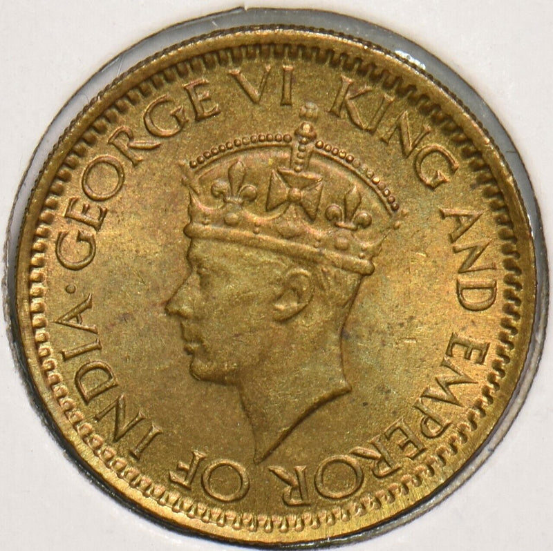 Ceylon 1943 25 Cents George VI 491613 combine shipping