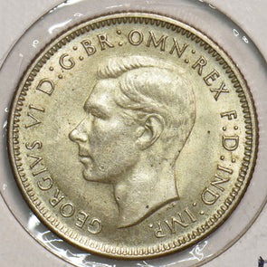 Australia 1943 S Shilling BU Merino ram 299195 combine shipping