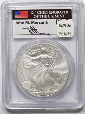 2013 Silver Eagle First Strike12th chief engraver of the US Mint John M Mercanti