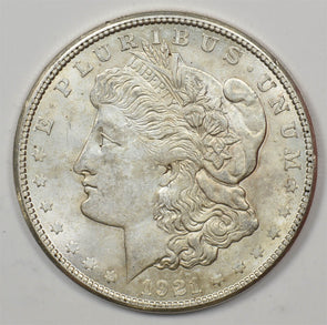US 1921 -S Better Date Silver Morgan Dollar Silver Morgan Dollar UNC-BU U0889 c