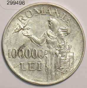 Romania 1940 100000 Lei 299496 combine shipping