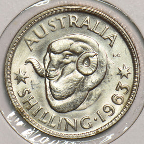 Australia 1963 Shilling Merino ram 299148 combine shipping