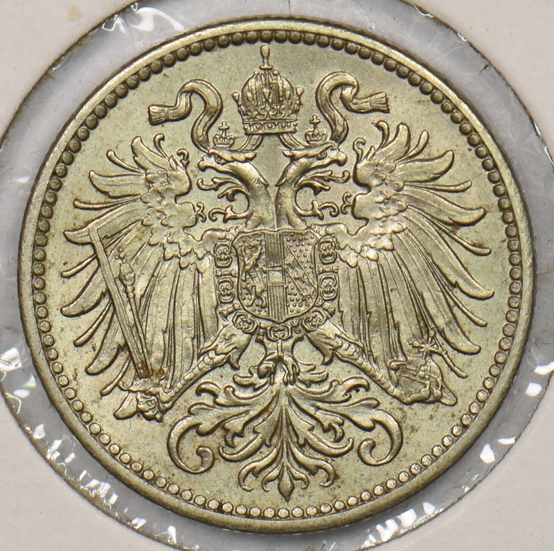 Austria 1915 10 Heller 199704 combine shipping