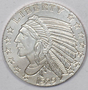 Silver Art Round The Indian Head Design 1/10oz U0736
