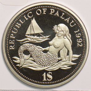 Palau 1992 Dollar Fish 299518 combine shipping