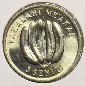 Tonga 1975 5 Seniti Hen and chicks 199452 combine shipping