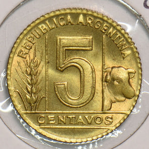 Argentina 1945 5 Centavos Gem BU 299180 combine shipping