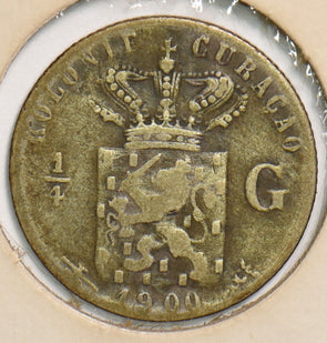Curacao 1900 1/4 Gulden Netherlands 199508 combine shipping