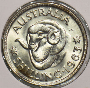 Australia 1963 Shilling Merino ram 299149 combine shipping