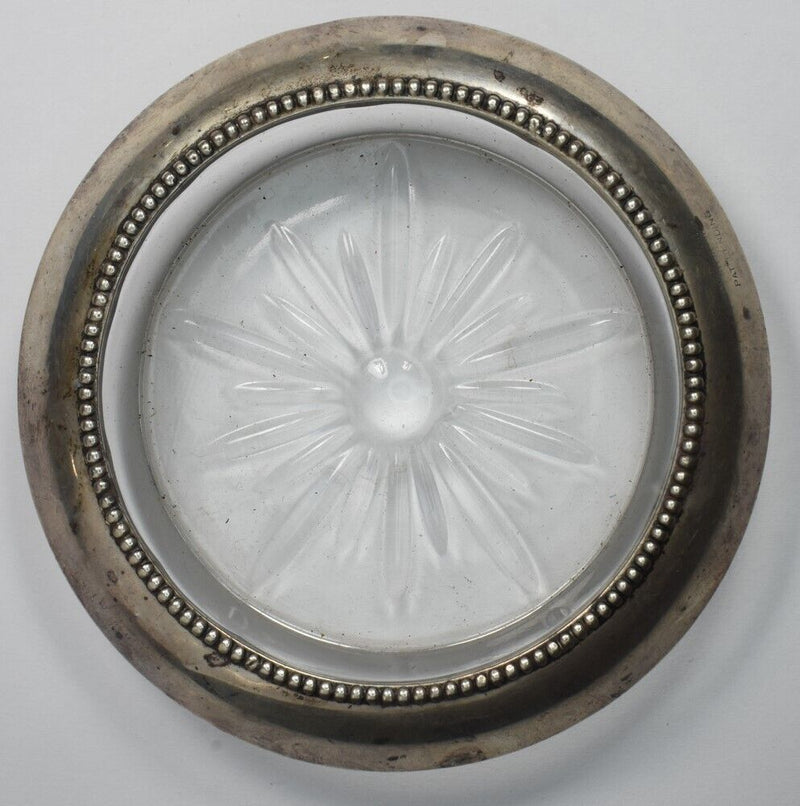 Sterling Silver Glass Coasters BL0221 combine shipping