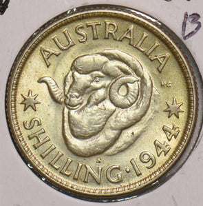 Australia 1944 S Shilling BU Merino ram 299243 combine shipping