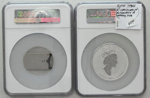 Canada 1998 $50 Silver 10oz PROOF 68 Lot of 2 Maple Leaf 10TH Anniv.
