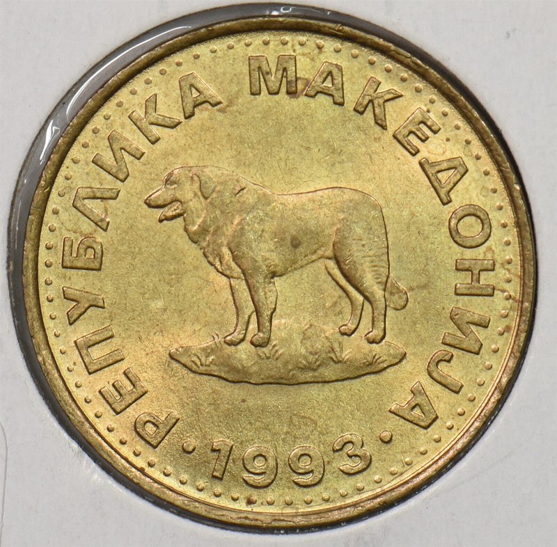 Macedonia 1993 Denar Dog 199646 combine shipping