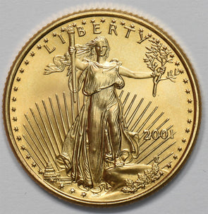2001 $10 1/4oz Gold Eagle GL0328