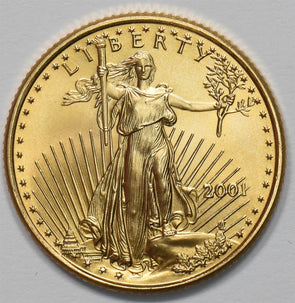 2001 $10 1/4oz Gold Eagle GL0328
