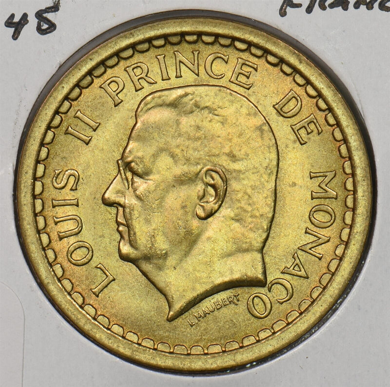 Monaco 1945 2 Francs 199652 combine shipping