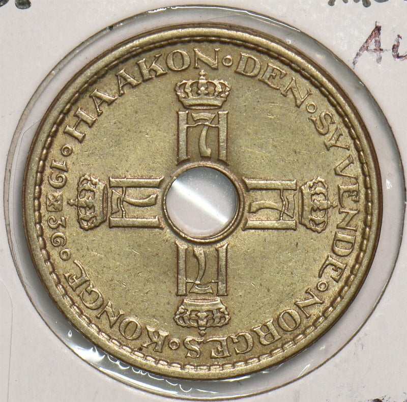 Norway 1936 Kroner 491604 combine shipping