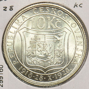Czechoslovakia 1928 10 Korun 299160 combine shipping